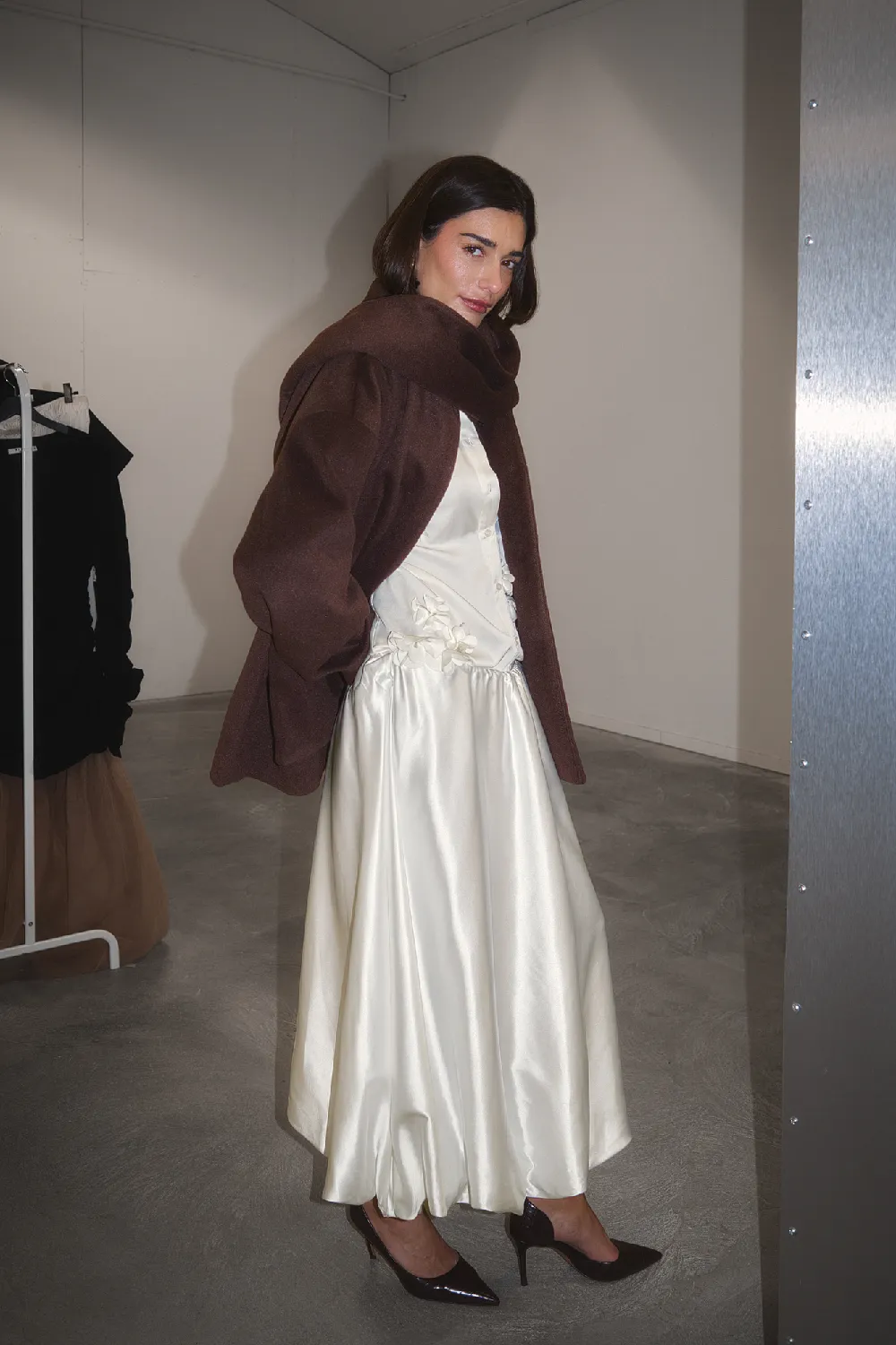 Short Scarf Detailed Coat