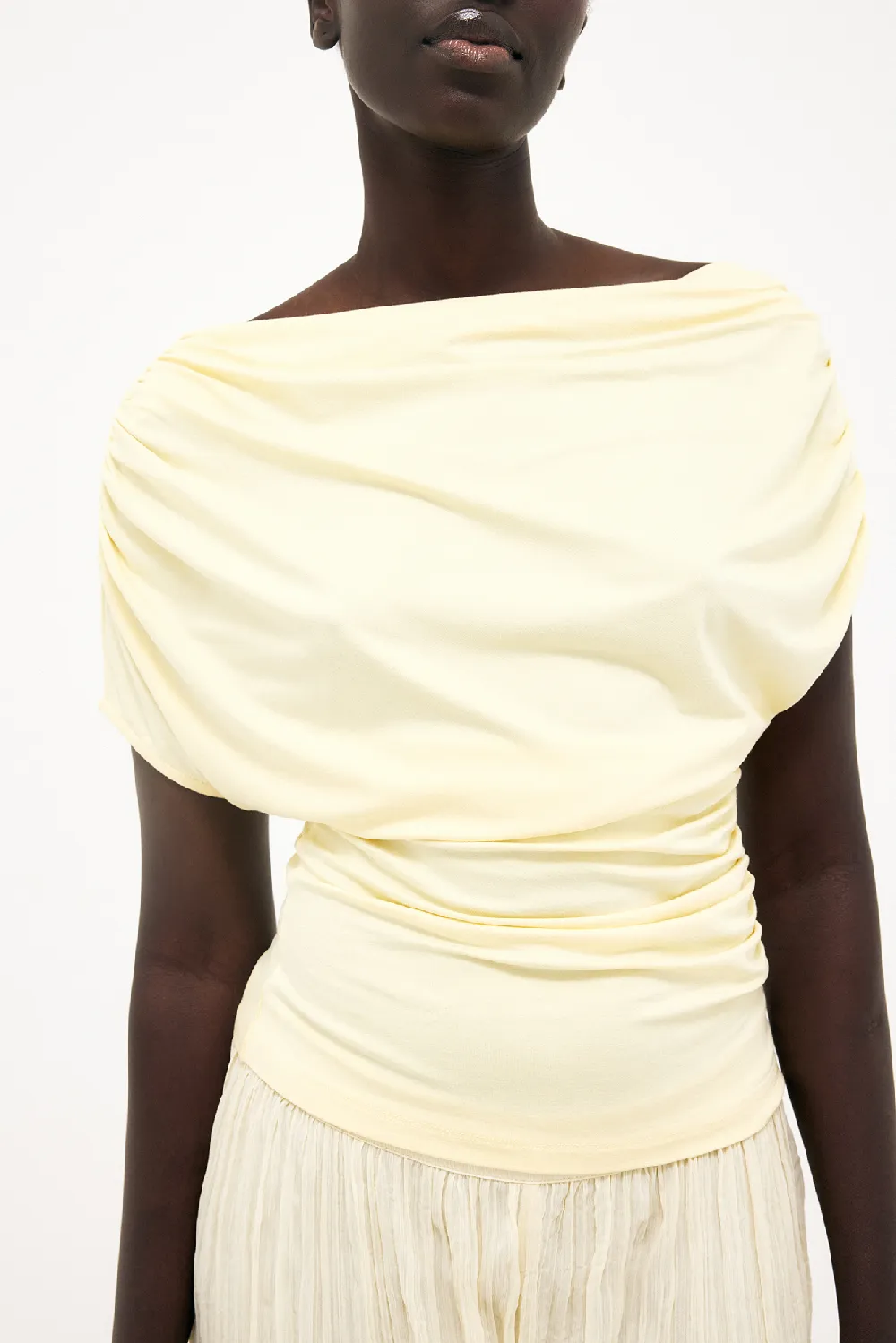 Soft Line Draped Top