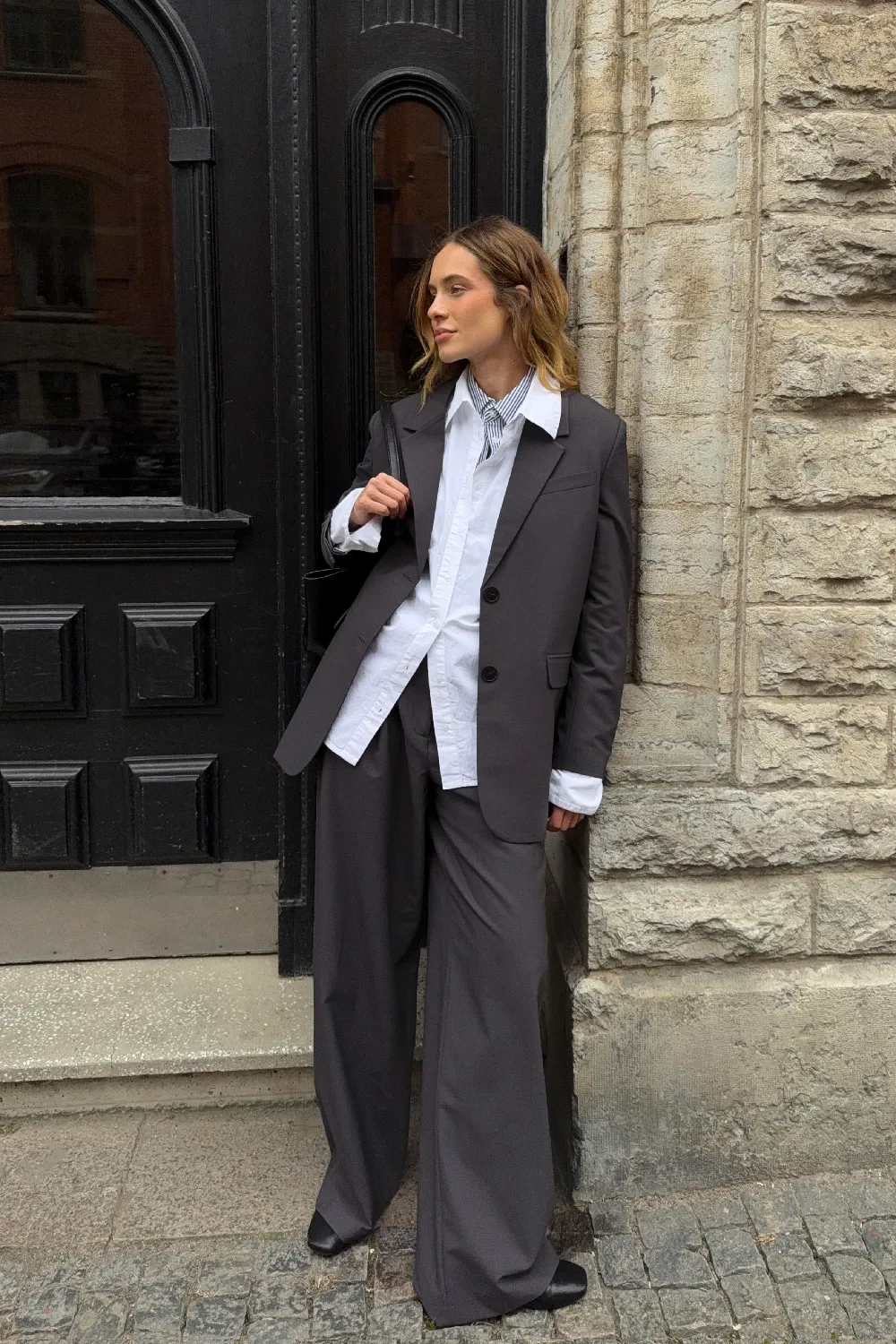 Wide Mid Waist Pants