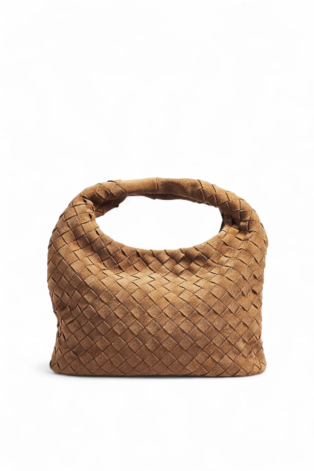 Suede Woven Tote