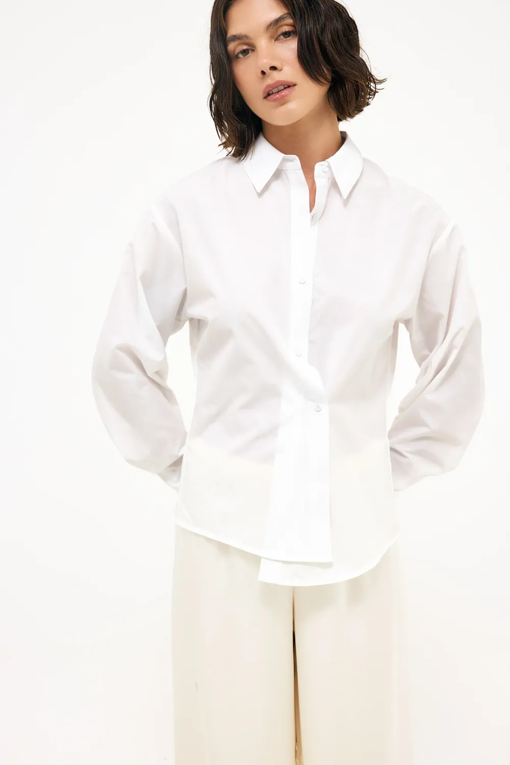 Wrap Slit Detail Shirt