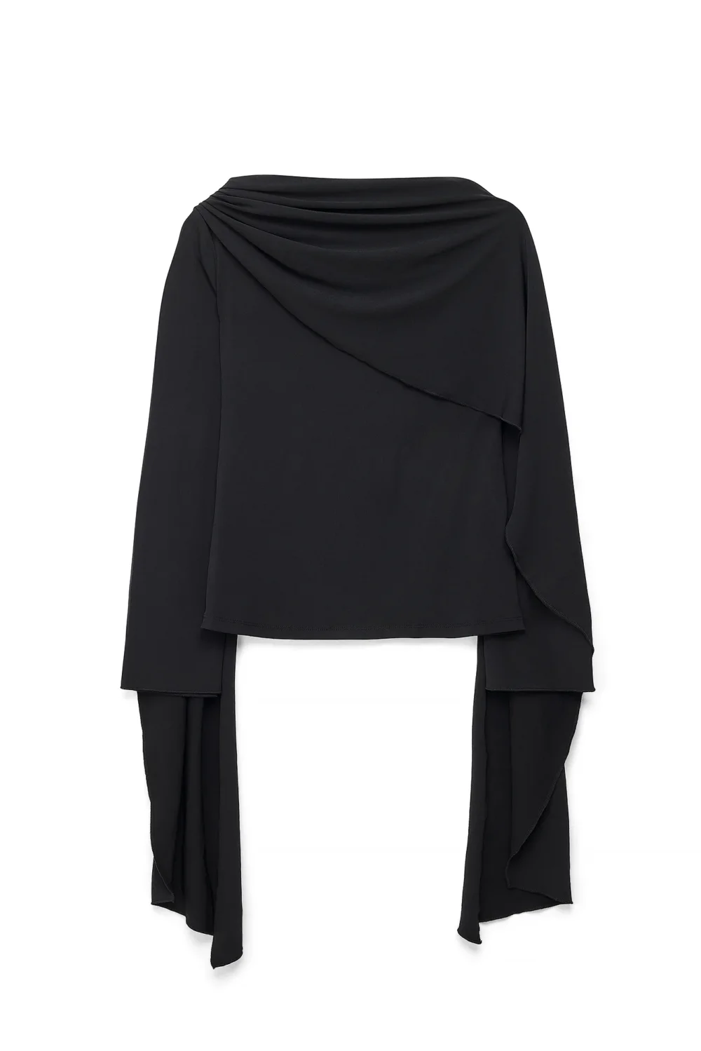 Scarf Detail Jersey Top - 5