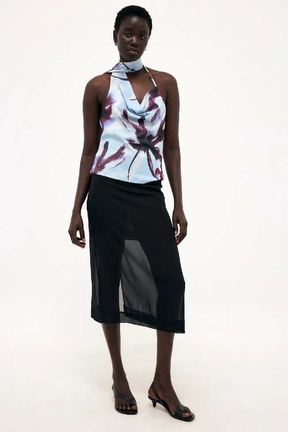Waterfall Scarf Top
