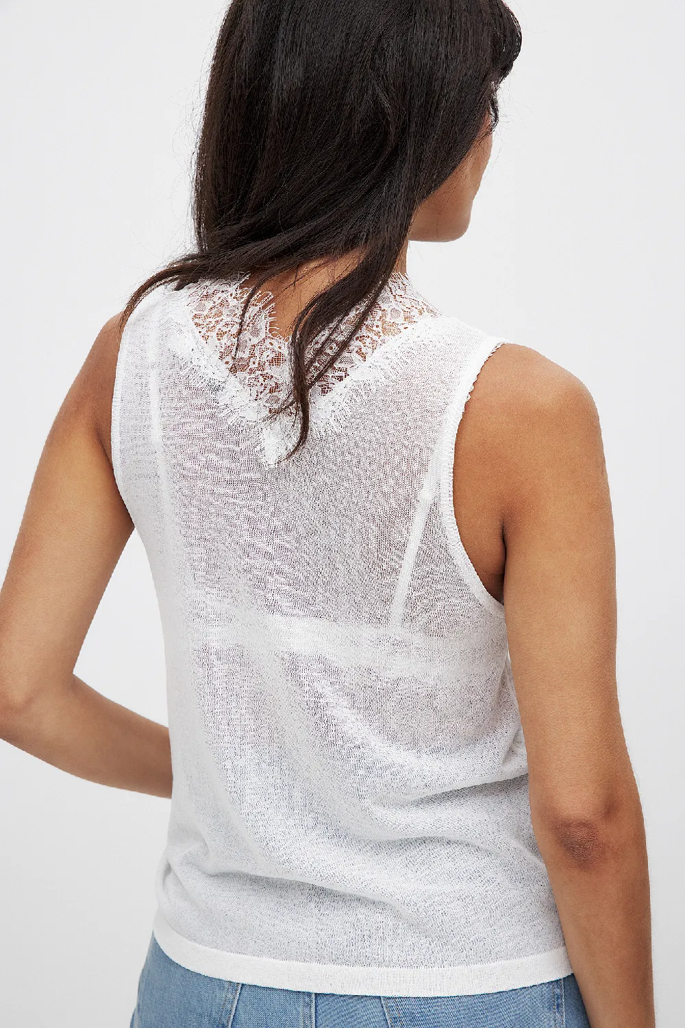 Fine Knitted Lace Top - 2