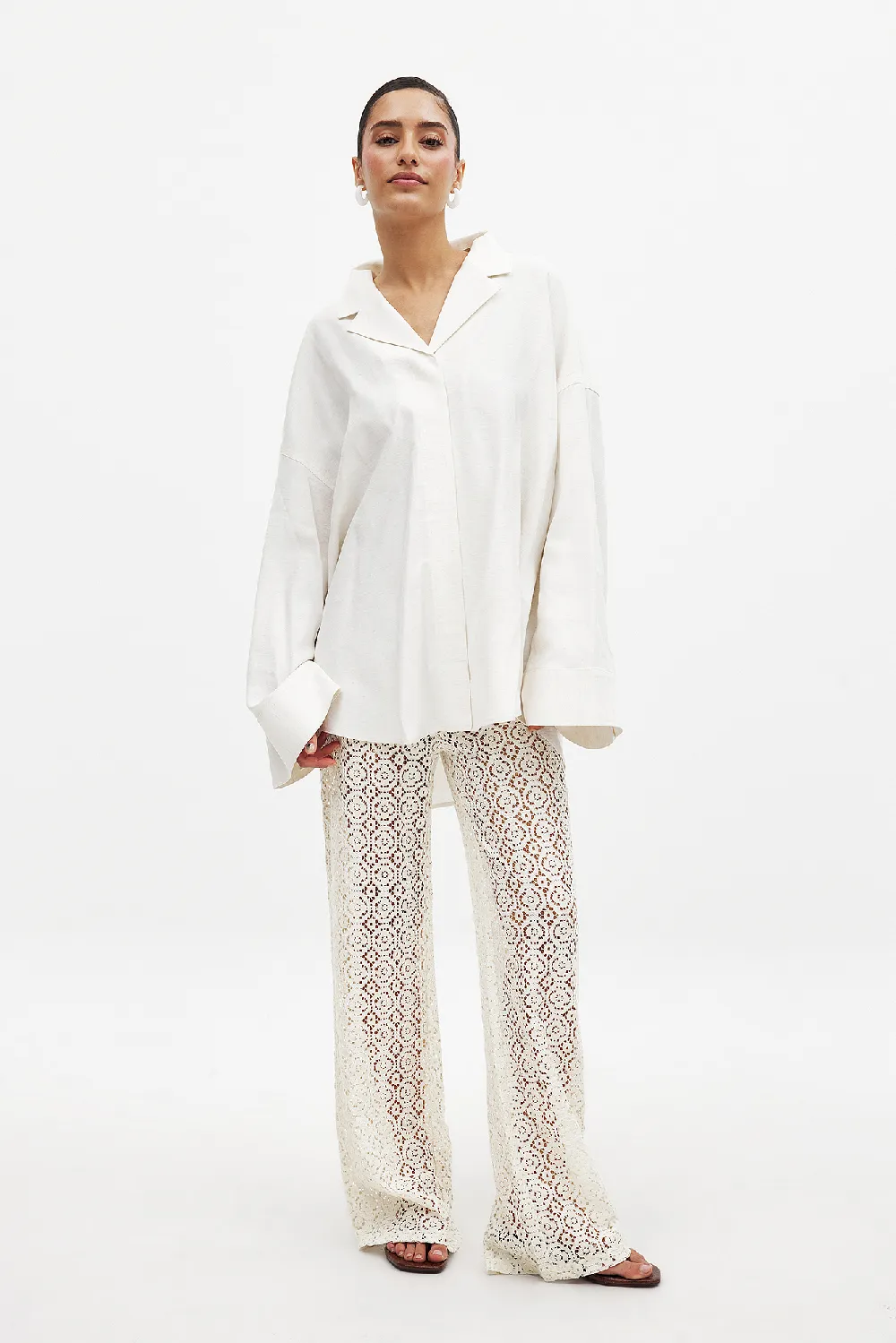 Wide Crochet Trousers