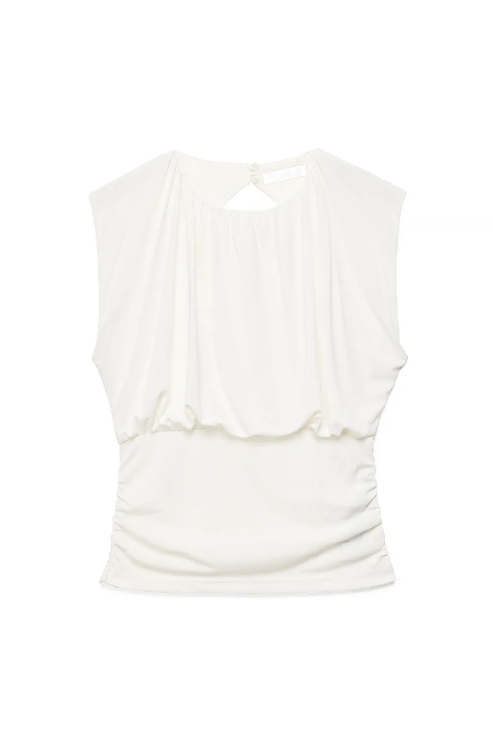 Open Back Draped Top - 4