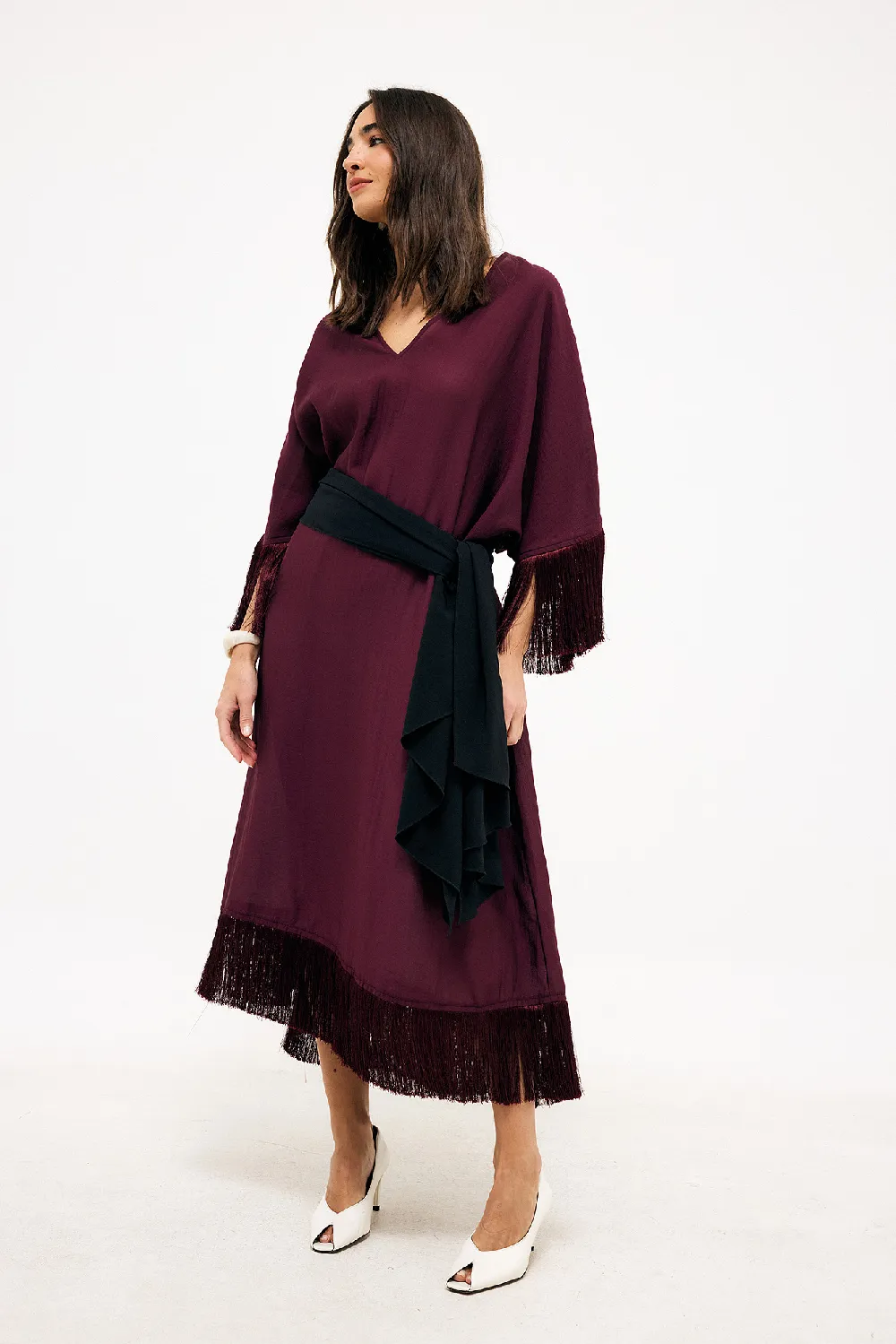 Fringe Kaftan Dress - 2