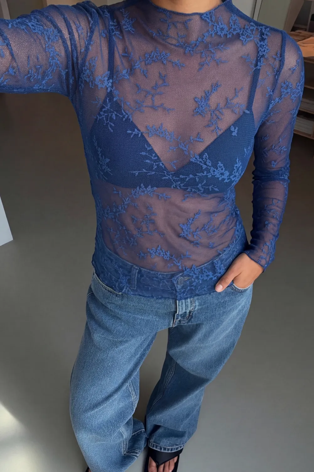 Long Sleeve Lace Top