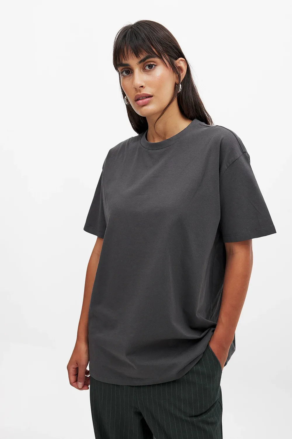 Round Neck Oversized Tee