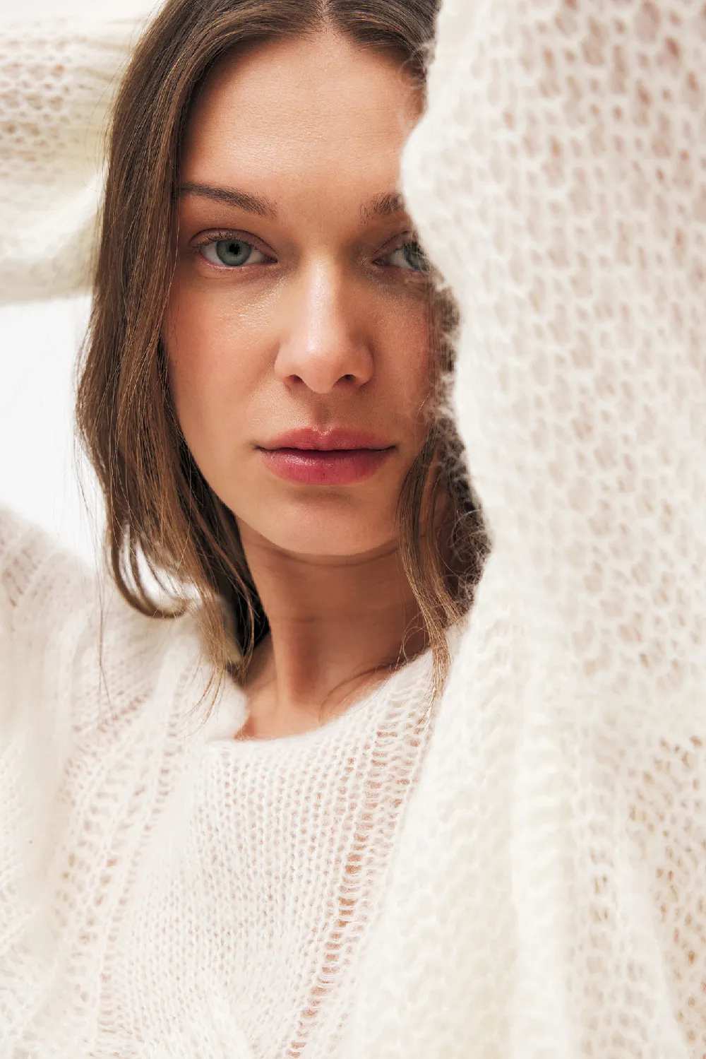 Knitted Mohair Blend Sweater - 5