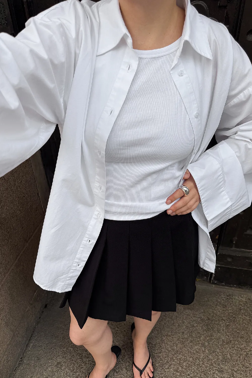 Pleated Mini Skirt