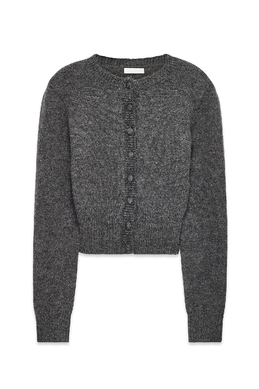 Knitted Wool Blend Cardigan - 5
