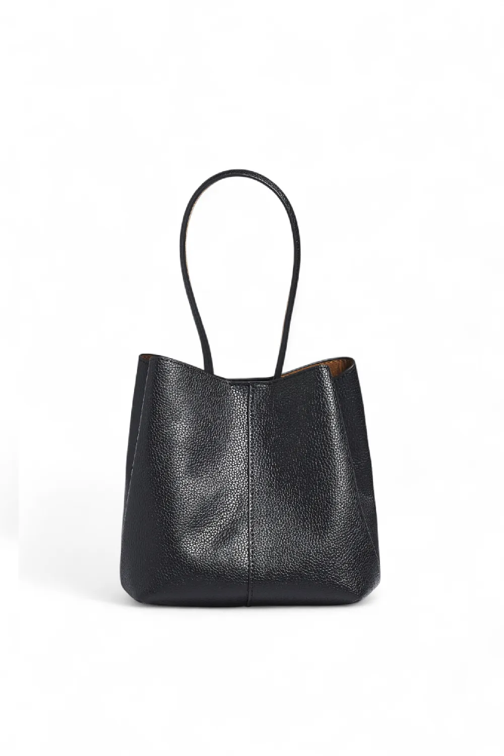 Squared Leather Handbag