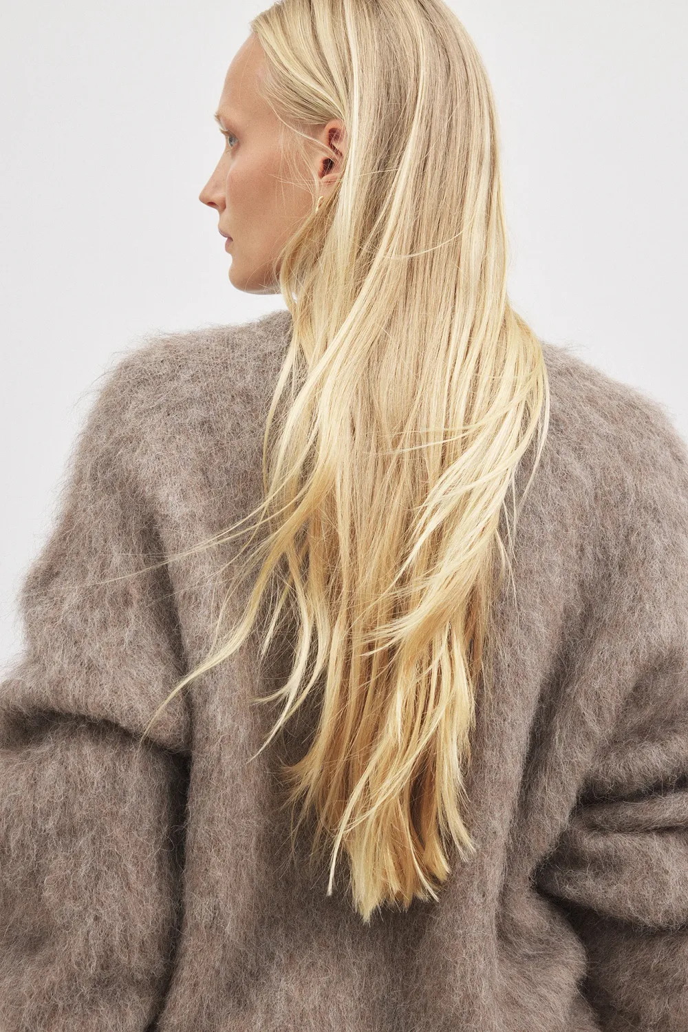 Knitted Alpaca Blend Oversized Sweater - 2