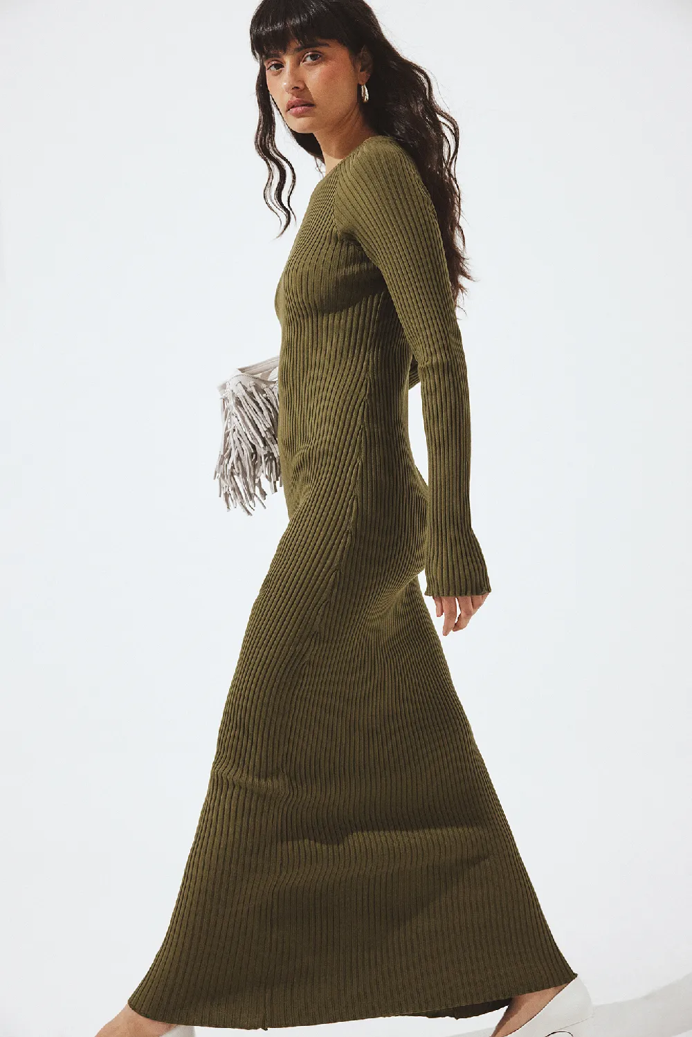 Knitted Ribbed Maxi Dress