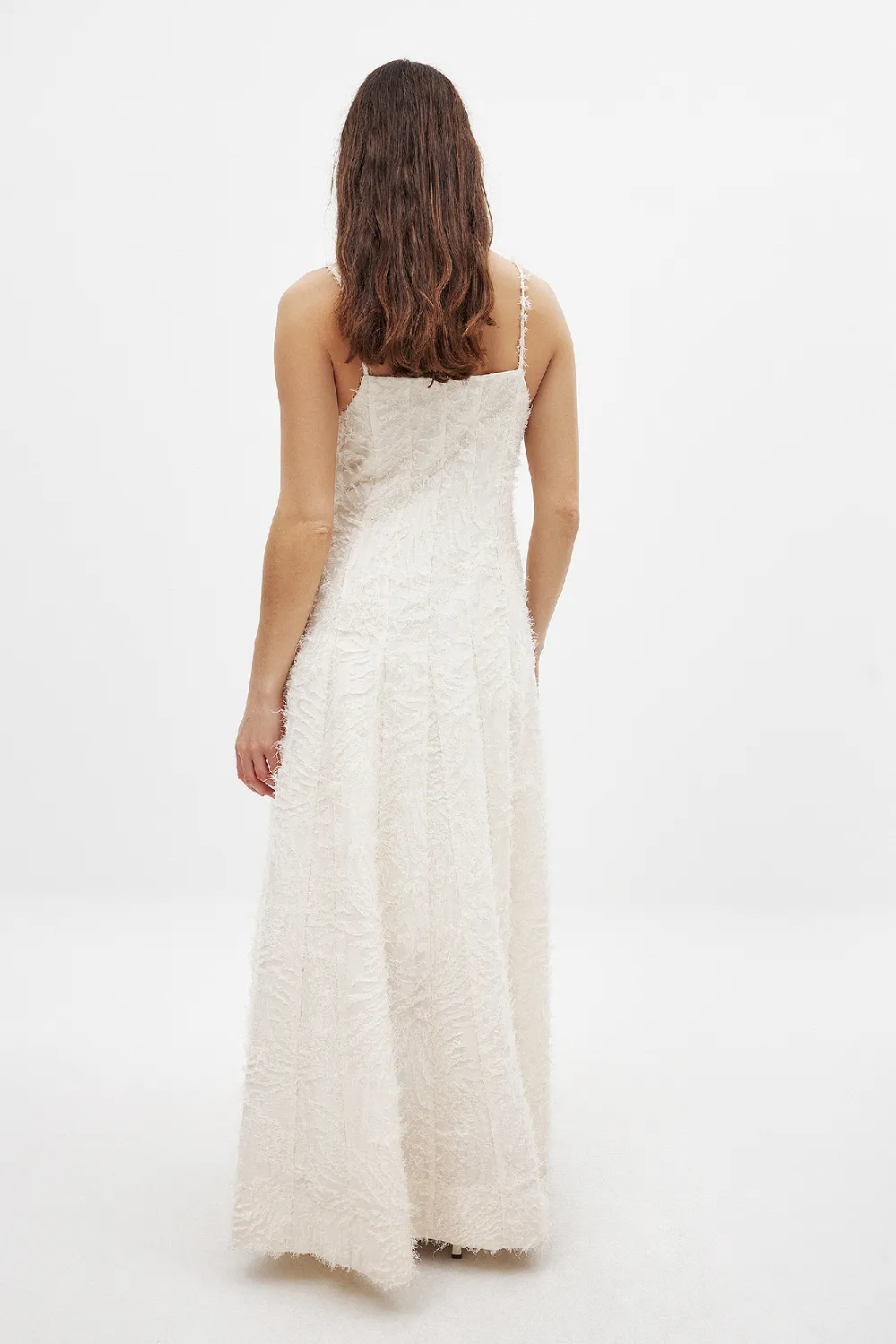 Fringe Seam Detail Maxi Dress - 3