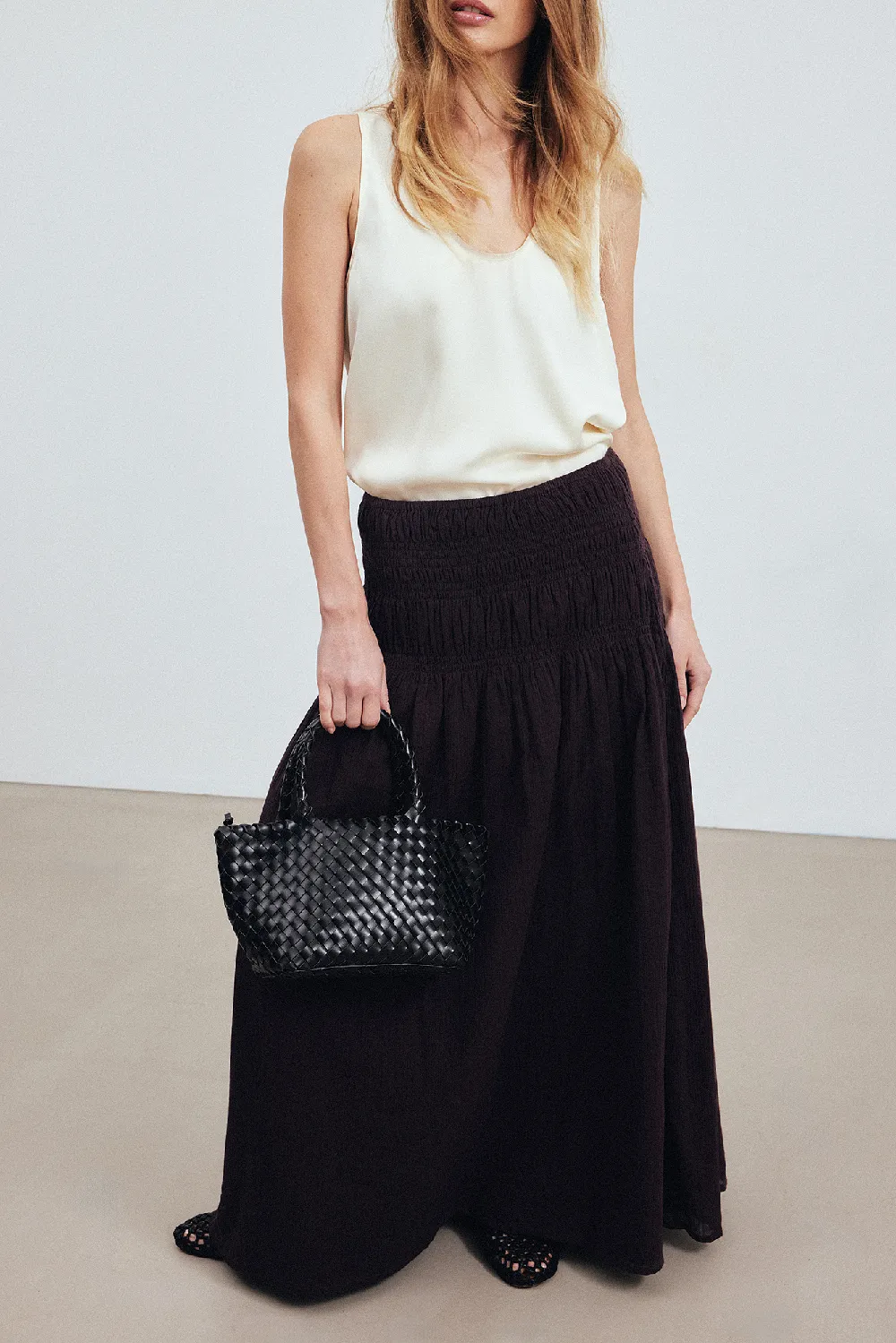 Woven Leather Handbag - 2