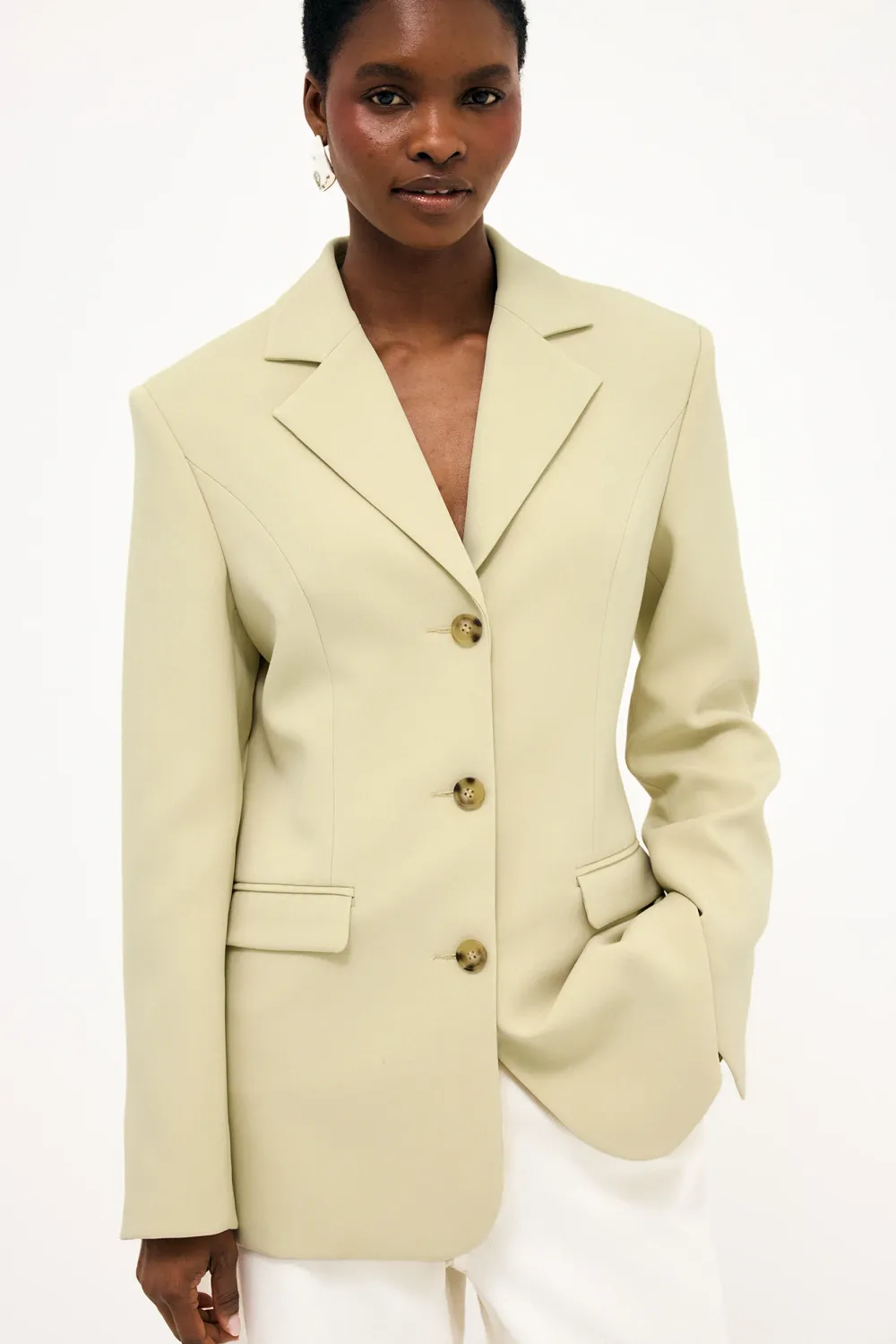 Fitted Long Blazer