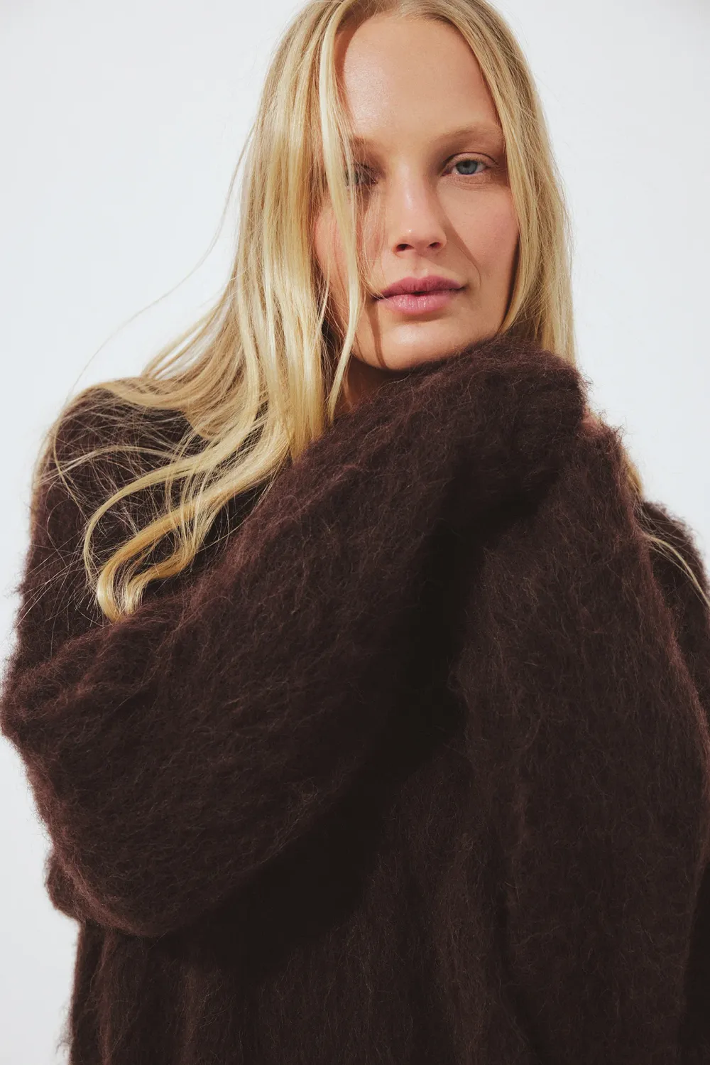 Knitted Alpaca Blend Oversized Sweater