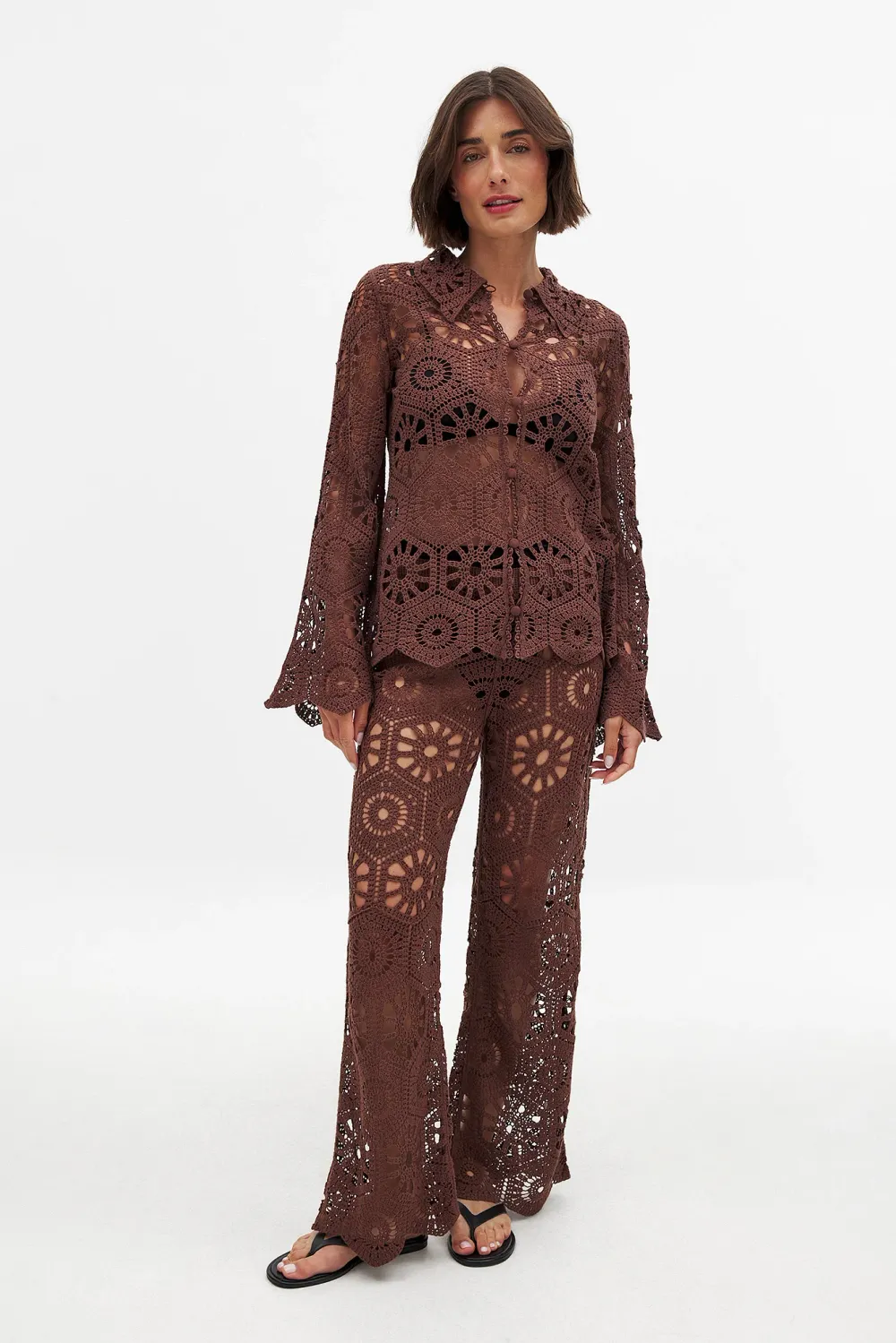 Knitted Crochet Trousers