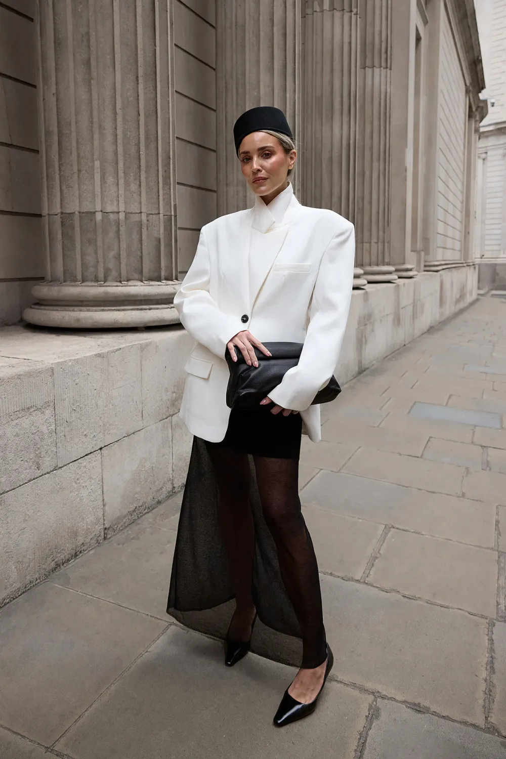 Knitted Sheer Midi Skirt
