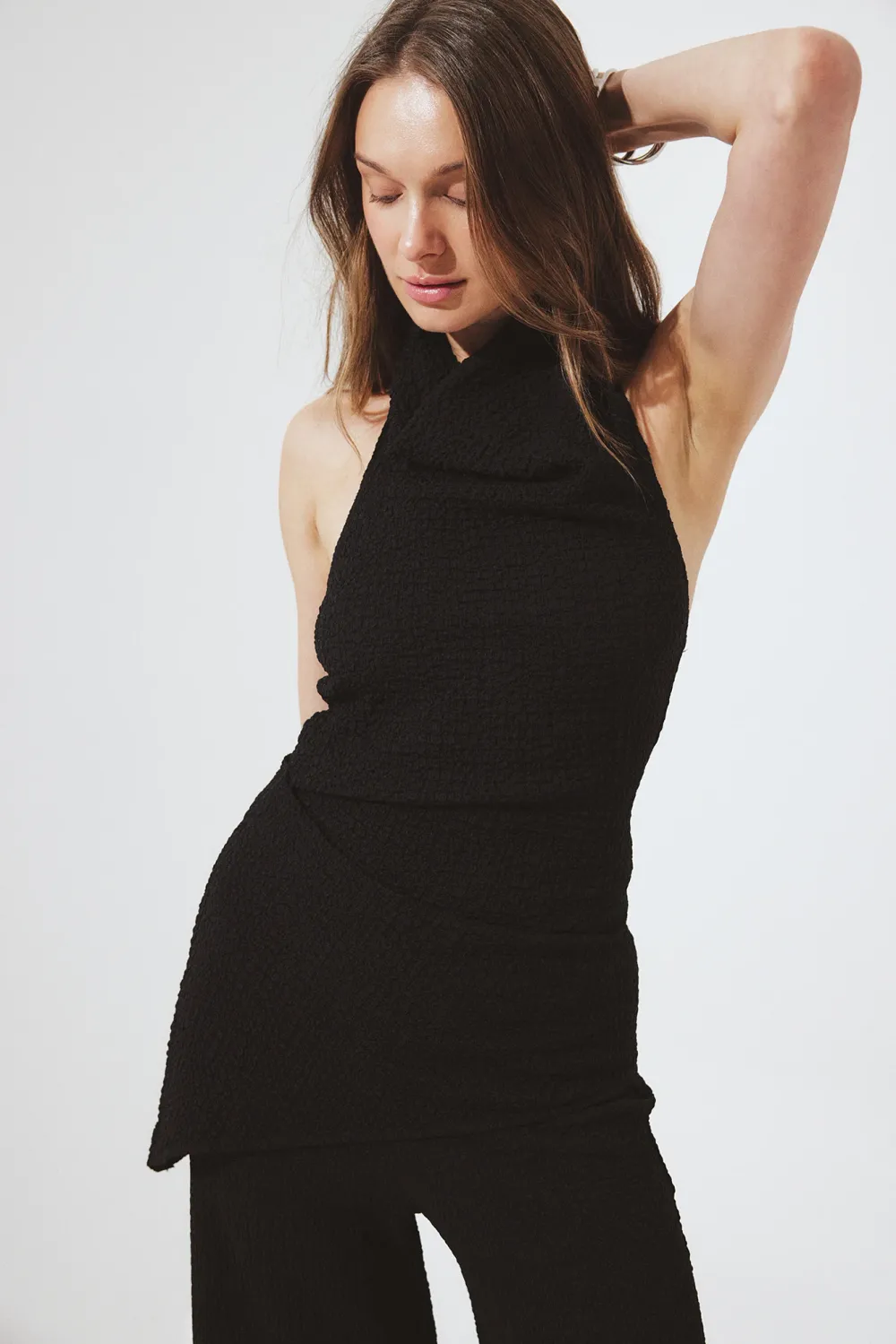 Structured Halterneck Top