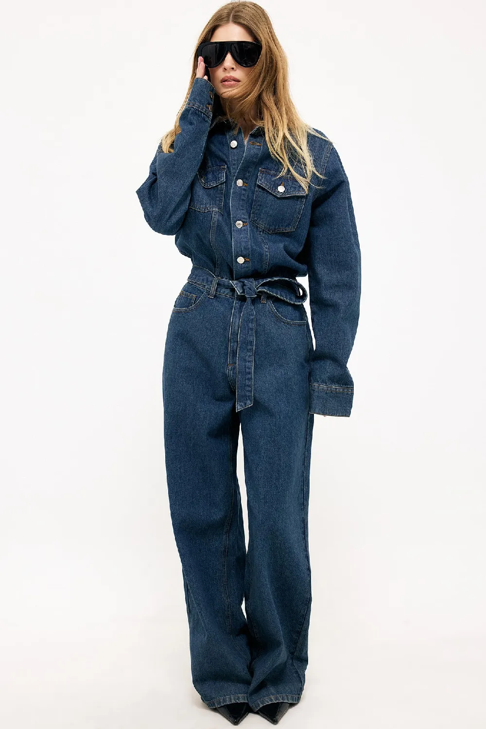 Denim Oversized Jumpsuit