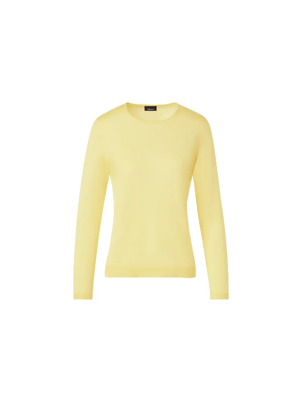 Seamless Crew Neck Sweater in Cashmere Silk