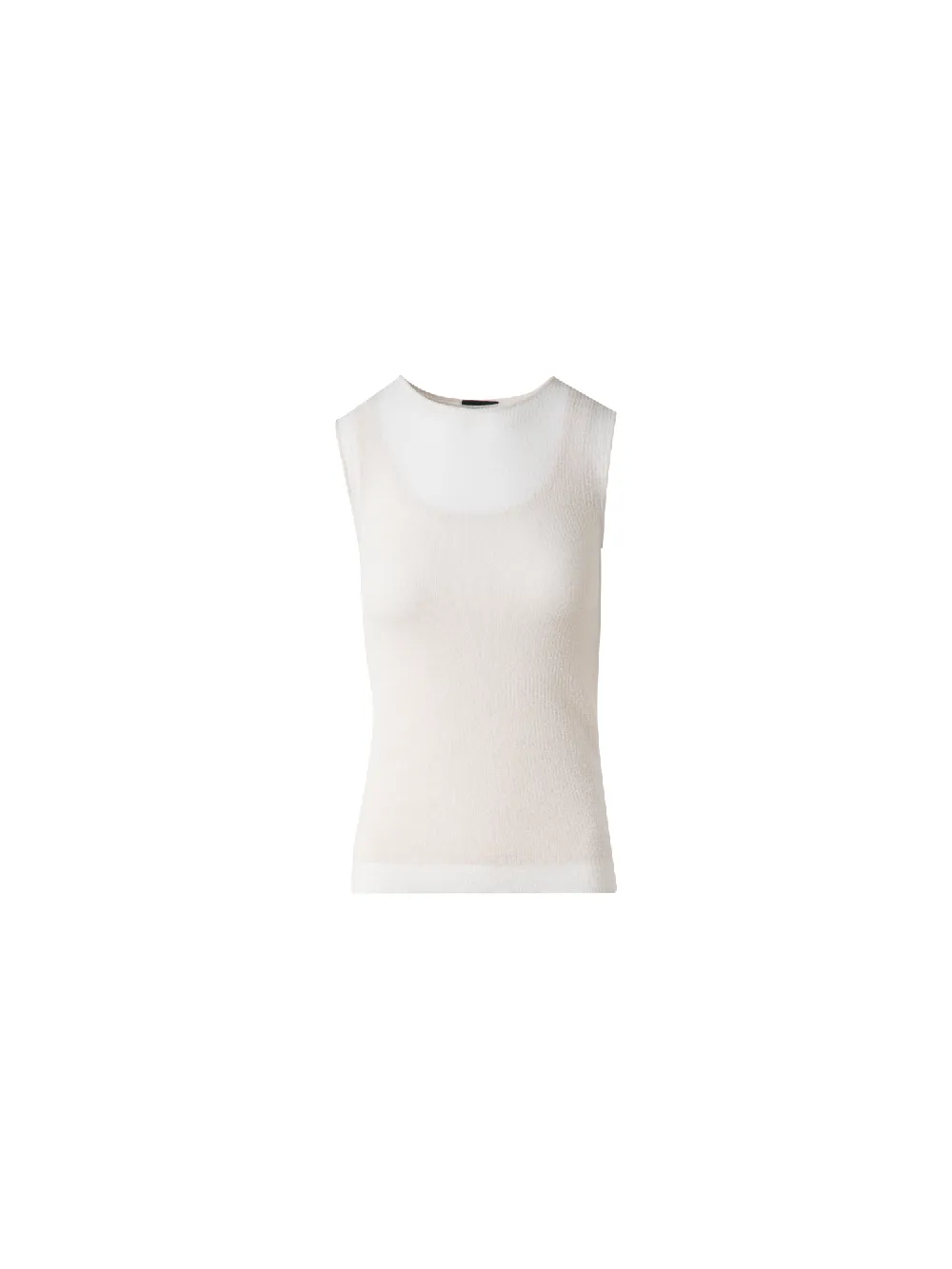 Double Layered Knit Top in Sheer Cotton