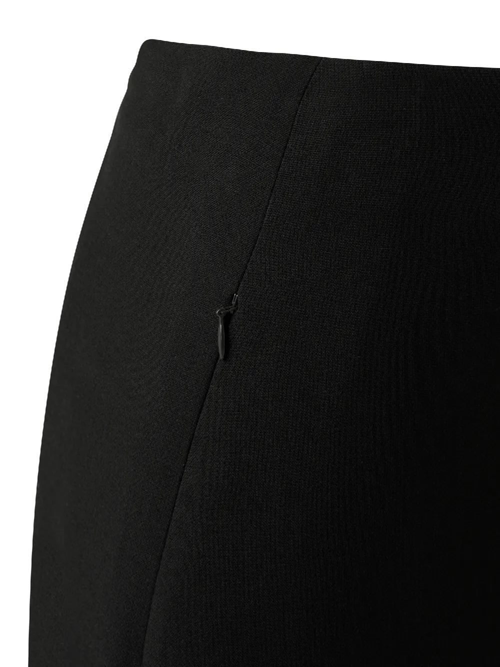 Wool Double-Face Pencil Skirt with Zip Pockets - 3