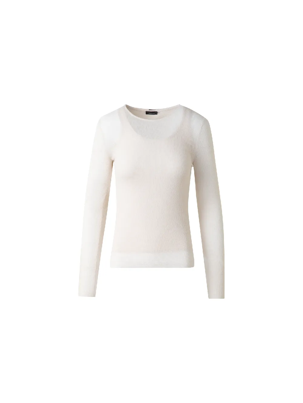 Double Layered Knit Sweater in Sheer Cotton