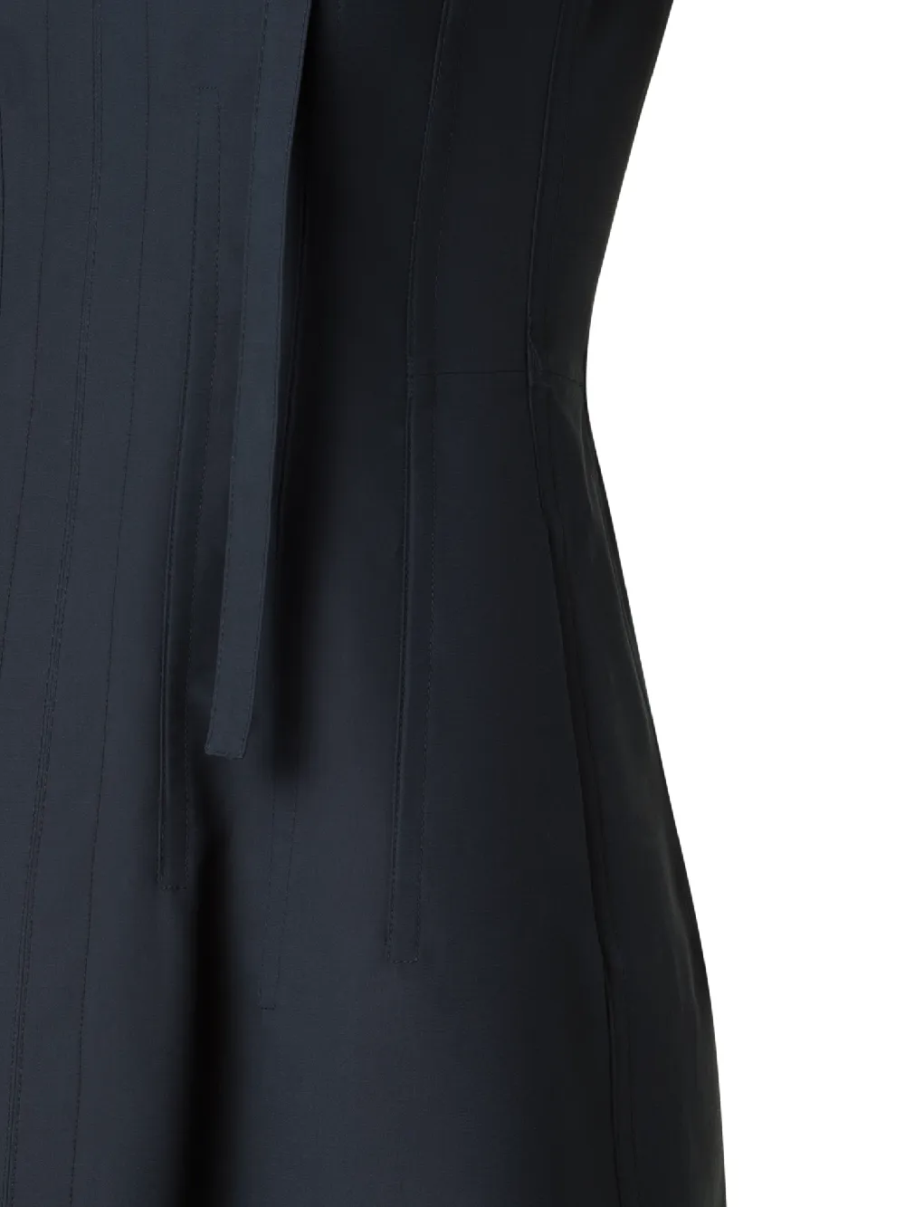 Fit-and-Flare Cotton Midi Dress with Bow - 3
