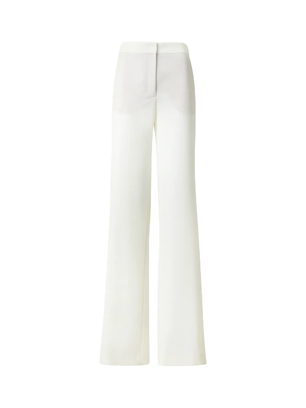 Straight Laser Cut Pants with Elastic Waist