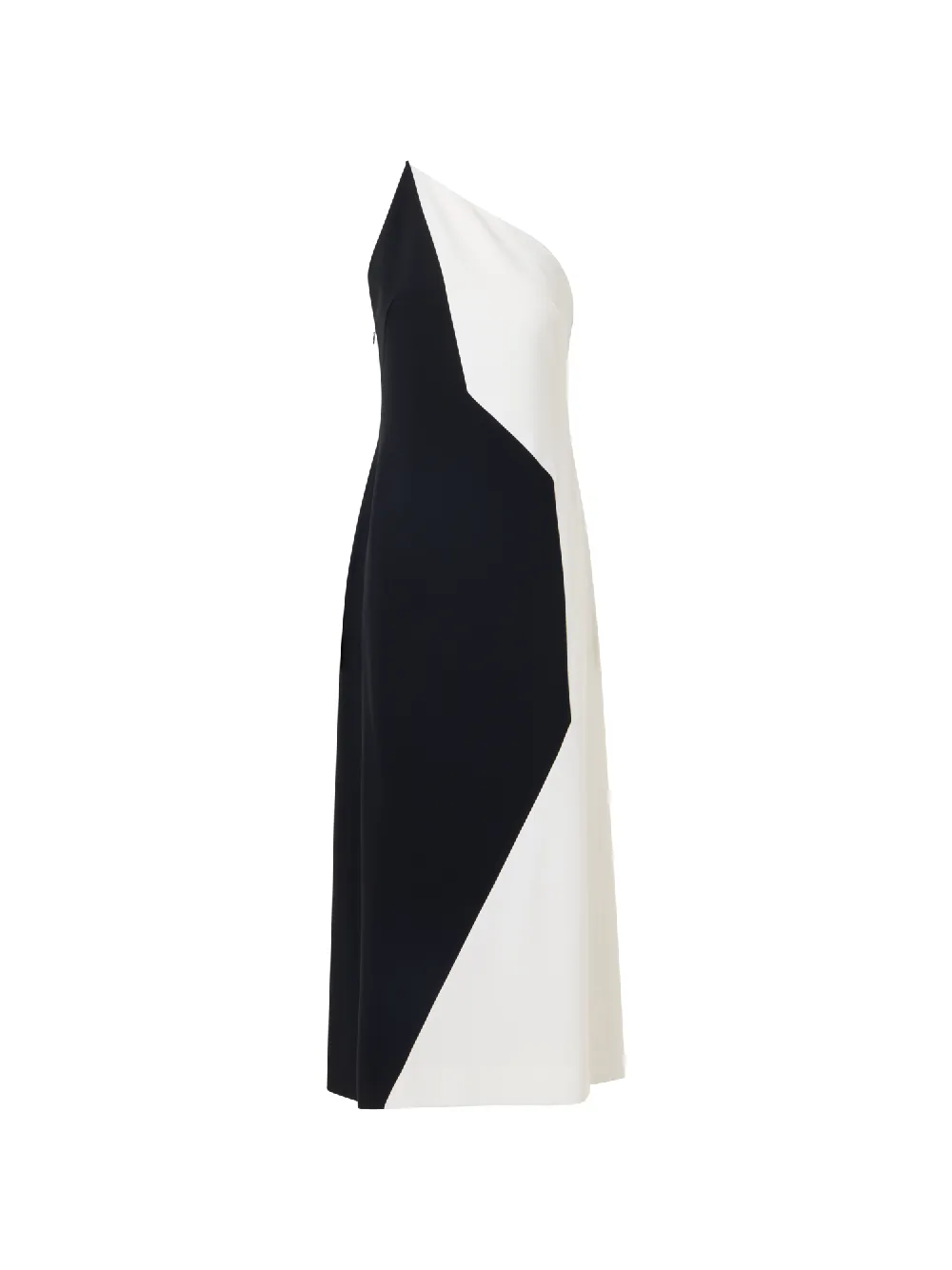 One Shoulder Midi Dress with Open Back