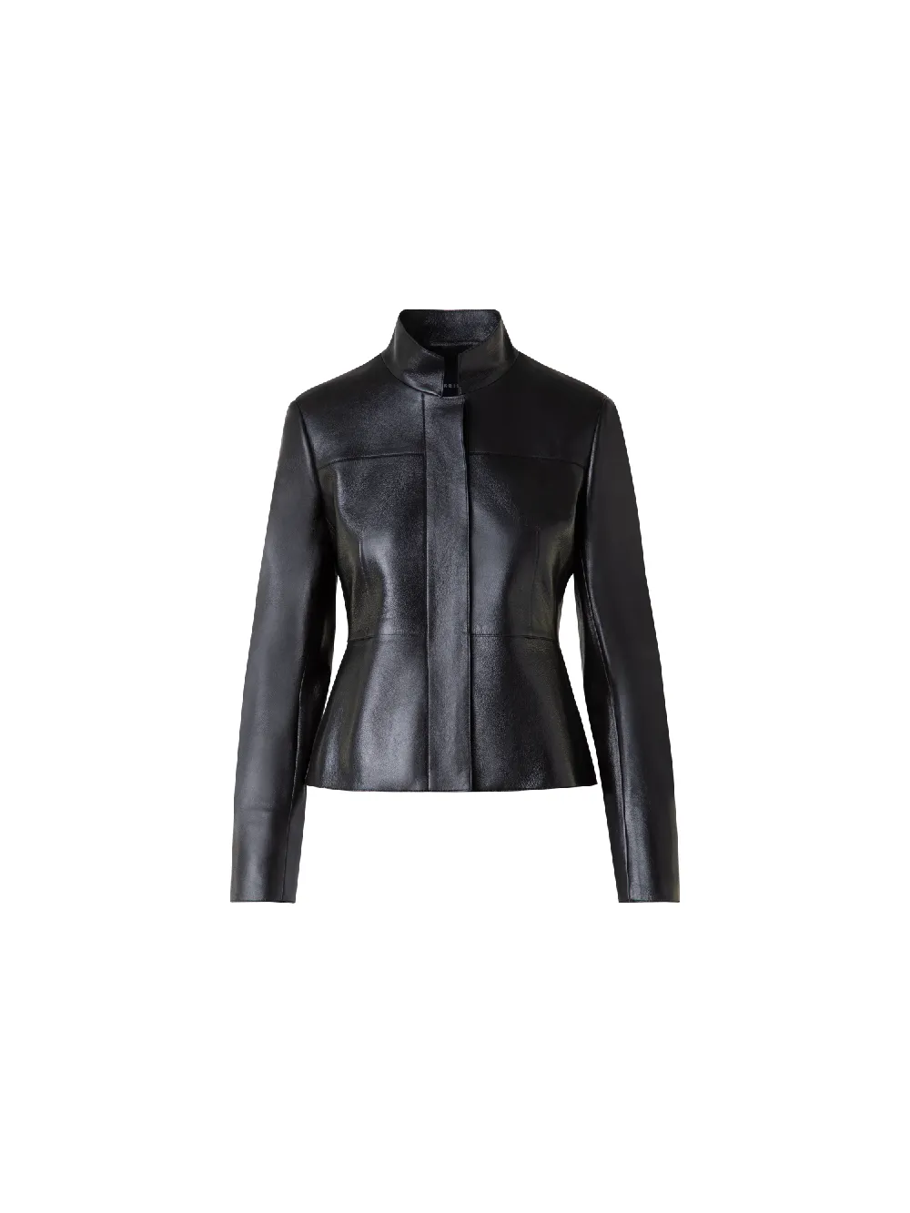 Cropped Jacket in Lacquered Leather