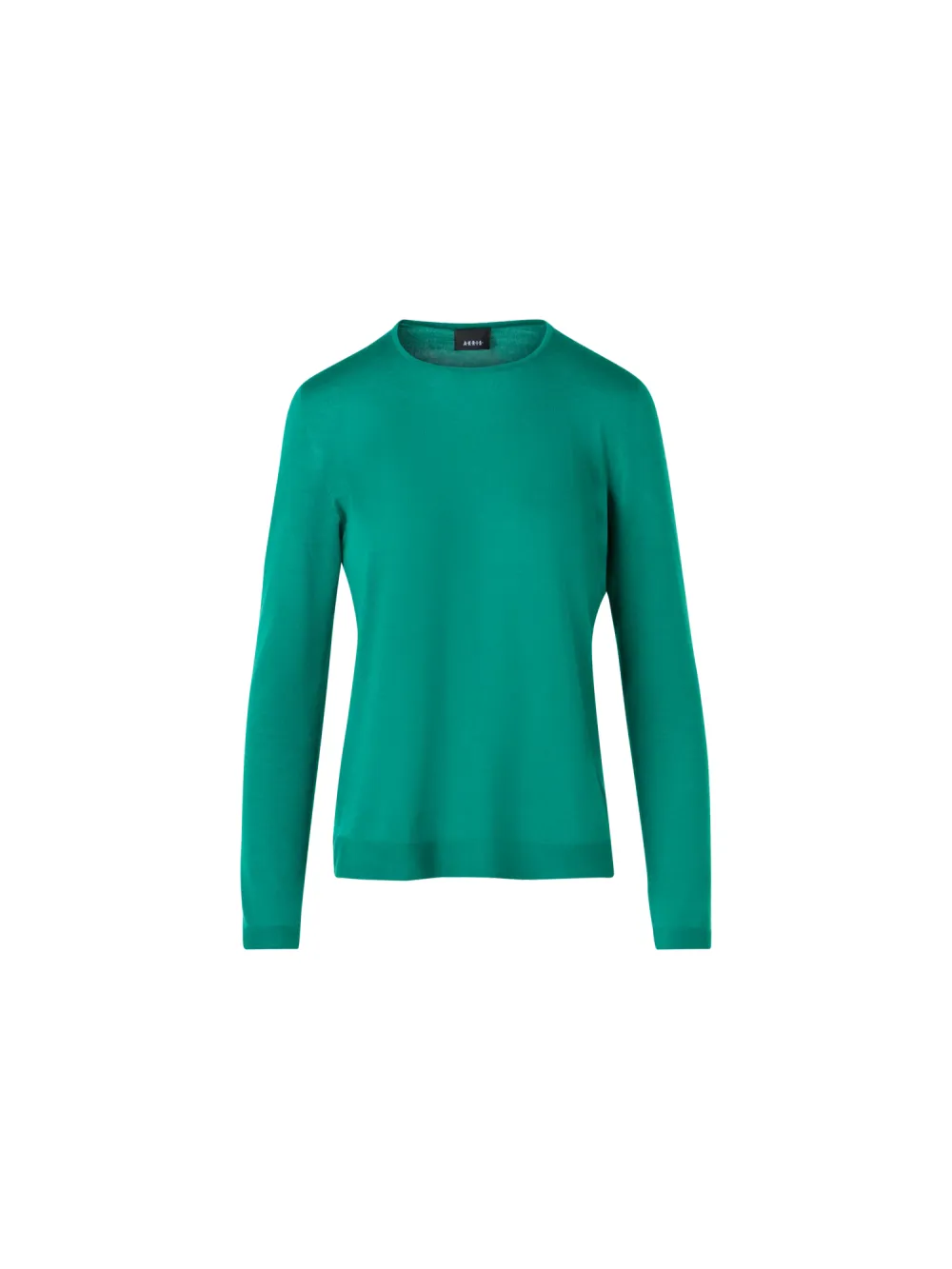 Long-Sleeve Cashmere-Silk Knit Sweater