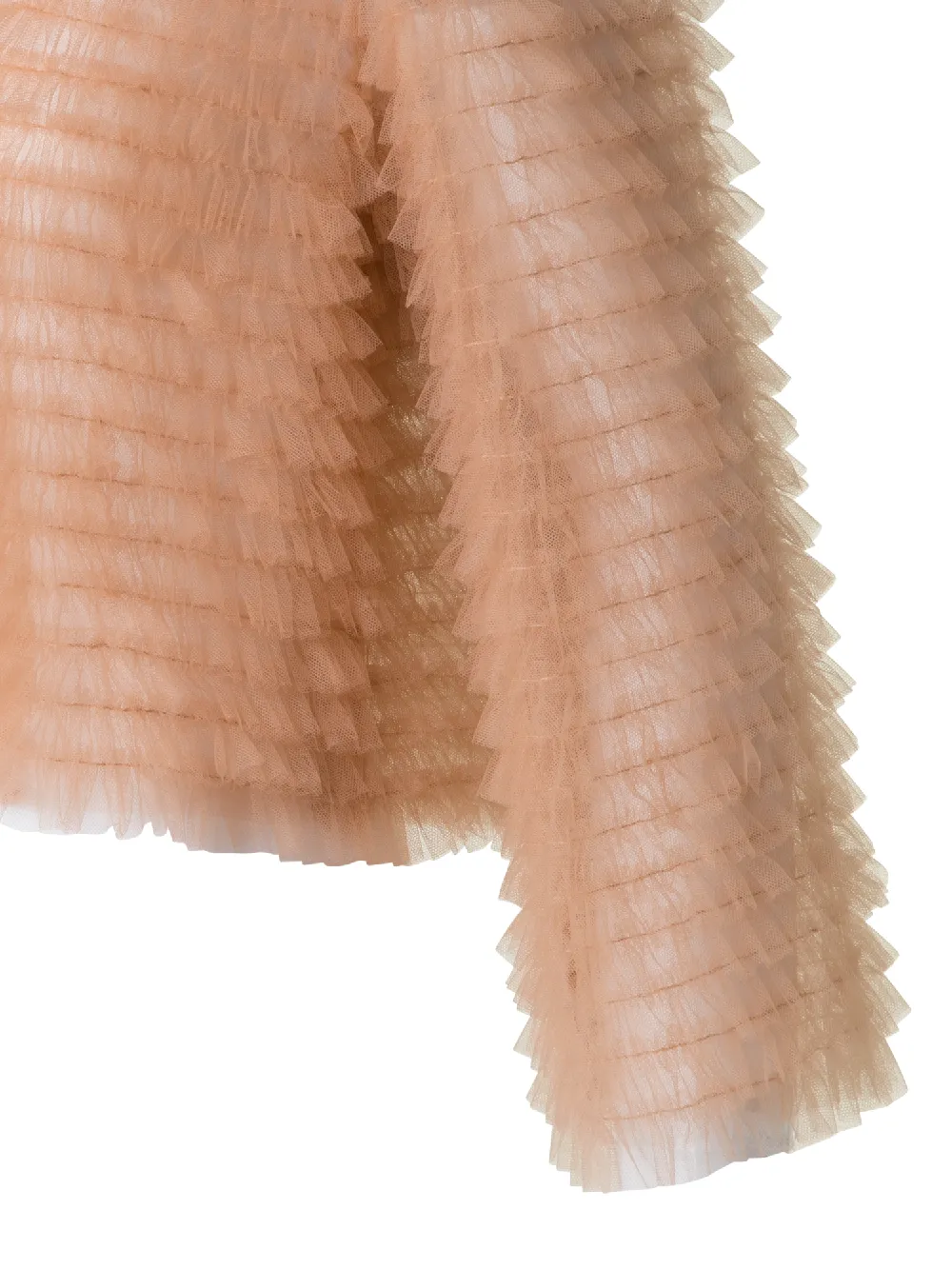 Short Allover Ruched Tulle Jacket - 3