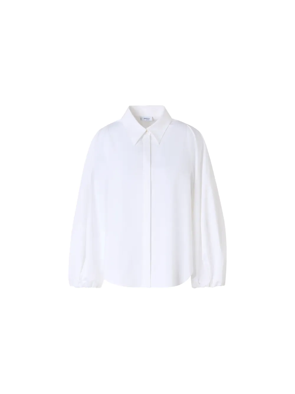 Boxy Washed Cotton Satin Shirt Blouse