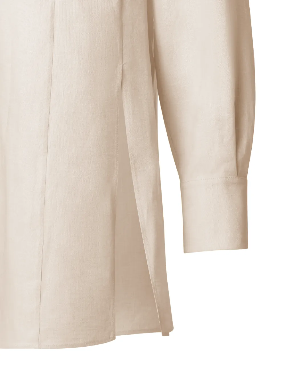 Oversized Tunic Blouse in Linen - 2