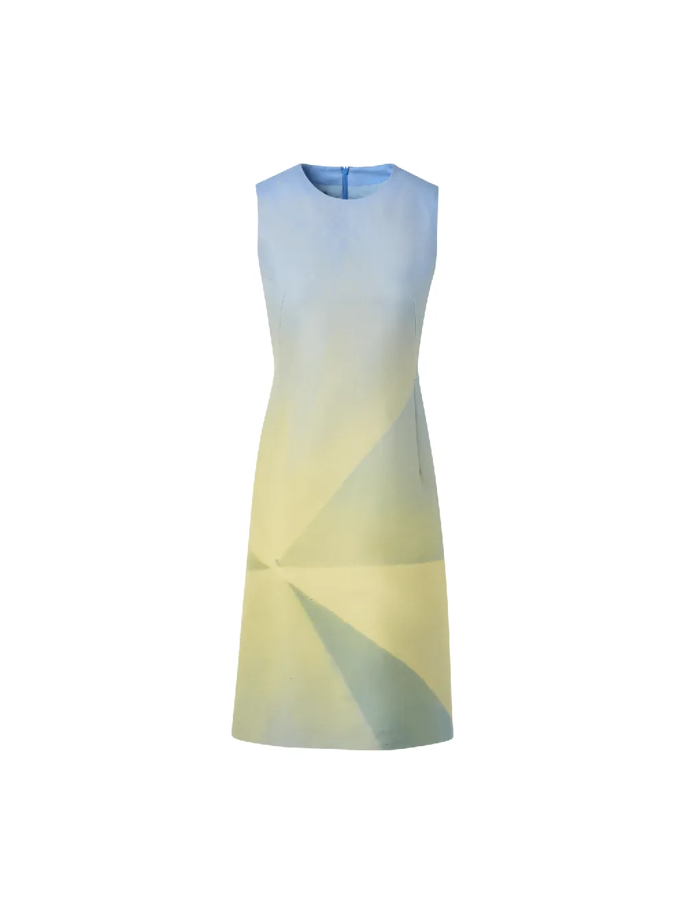 Silk Cotton Double-Face Dress with Sunbeam Print