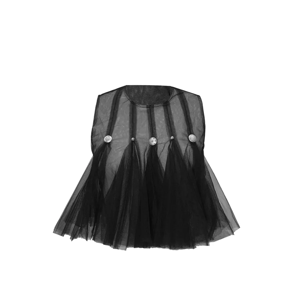 Open Button Flare Top - 3