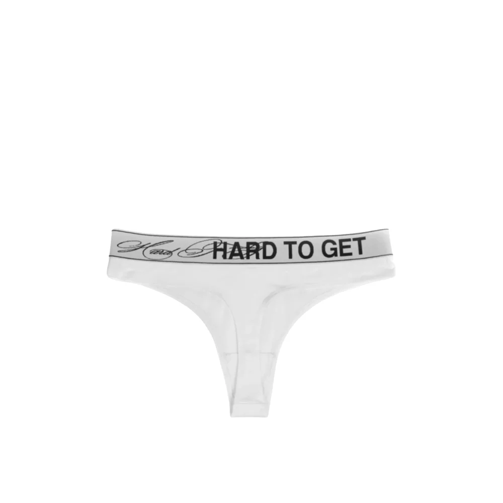 Hard to Get Classic Thong in White