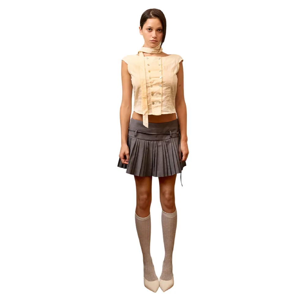 Take Me Pleated Skirt