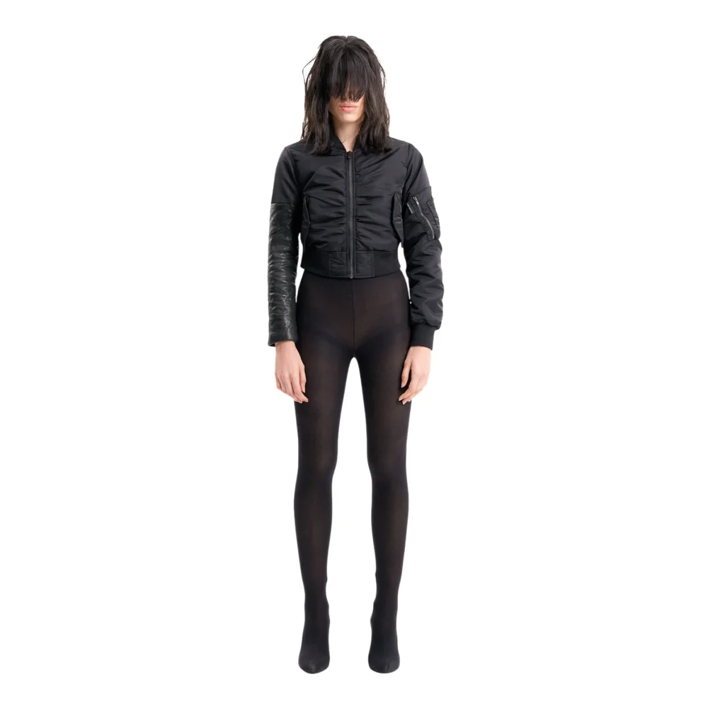 (Emma) Strange Arm Bomber in Black