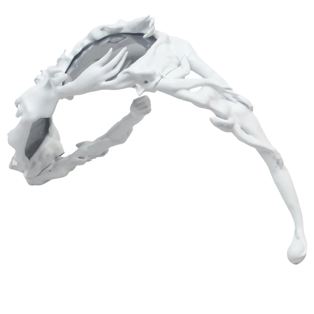 KP — 1 Nylon Frame 3D Printed Sunglasses — White - 3