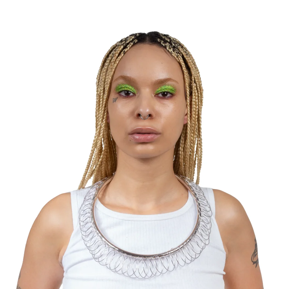 Multi Hoop Necklace — Silver