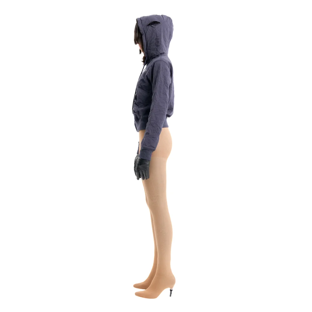 (Emma) Bad Hooded Zip in Navy - 2