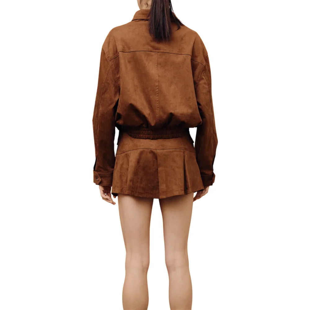 Mocca Suede Jacket - 3
