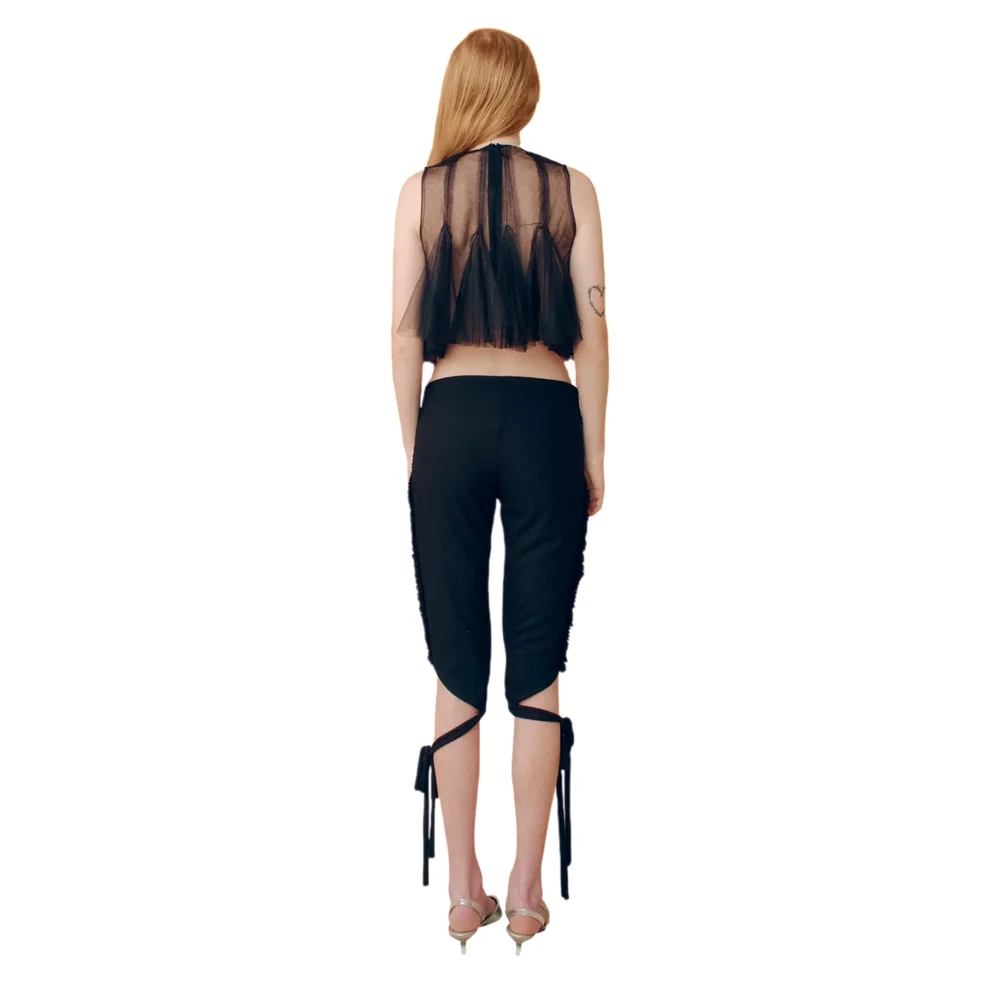 Open Button Flare Top - 2