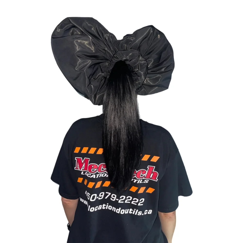 Big Heart Scrunchie — Black
